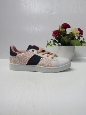 Buty sportowe damskie na płaskim (36-41) QS-59 WHITE/PINK