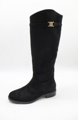 Kozaki damskie na płaskim (36-41) 69003 BLACK