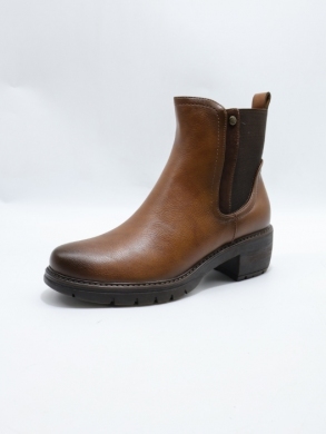 Botki damskie ocieplane na obcasie (36-41) YCC-87 CAMEL