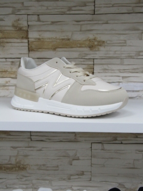 Buty sportowe damskie na płaskim (36-41) 88-173 BEIGE