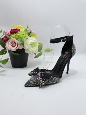 Czółenki damskie na szpilce (36-41) 7238-85 BLACK