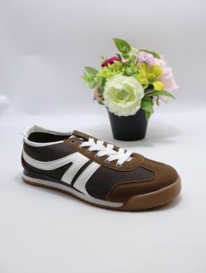 Buty sportowe damskie na płaskim (36-41) BK010 BROWN