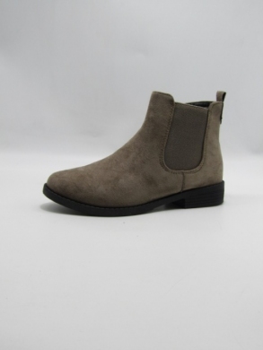 Botki damskie ocieplane na płaskim (36-41) BL24002 KHAKI/MIC