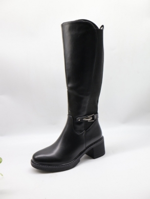 Kozaki damskie ocieplane na obcasie (36-41) FR697 BL