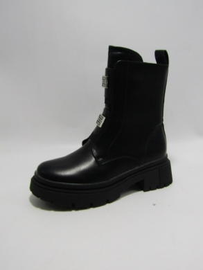 Botki damskie na płaskim (36-41) 7820 BLACK