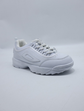 Buty sportowe damskie na płaskim (36-41) DS2-3 WHITE