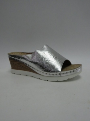 Klapki damskie na koturnie (36-41) N21-695 SILVER