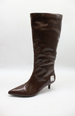 Kozaki damskie na szpilce (36-41) BE-685 BROWN