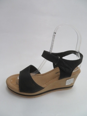 Sandały damskie na koturnie (36-41) 3210 BLACK