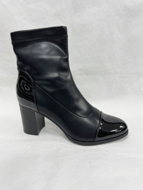 Botki damskie na obcasie (36-41) H20578 BLACK