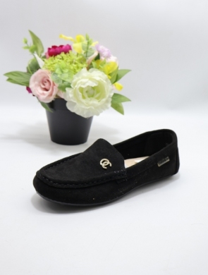 Mokasyny damskie na płaskim (36-41) DW20 BLACK