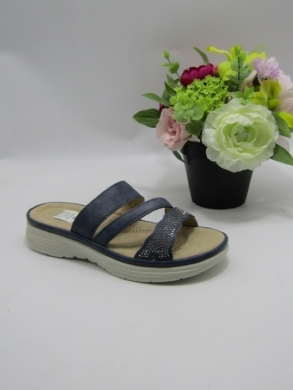 Klapki damskie na płaskim (36-42) 21852-26 NAVY