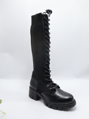 Kozaki damskie na obcasie (36-41) 888-12 BL