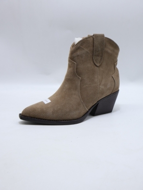 Botki damskie na obcasie (36-41) 6338A KHAKI