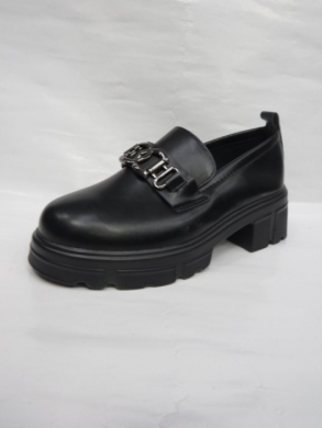 Mokasyny damskie na koturnie (36-41) 3252 BLACK