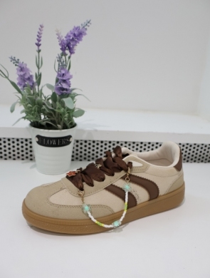 Buty sportowe damskie na płaskim (36-41) C3936 KHAKI