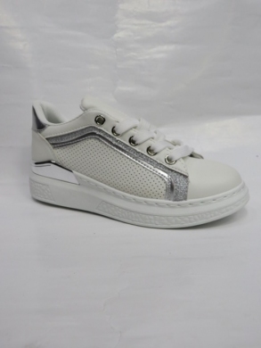 Buty sportowe dziewczęce (31-36) 131 WH/SILVER