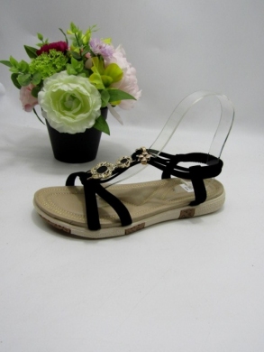 Sandały damskie na płaskim (36-41) C509 BLACK