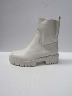 Botki damskie na płaskim (36-41) DE1126 WHITE