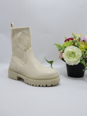 Botki damskie na płaskim (36-41) JW149 BEIGE