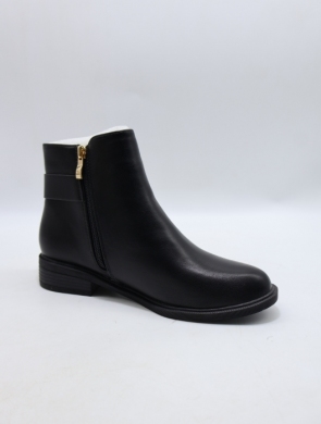 Botki damskie na płaskim (36-41) D7-3 BLACK