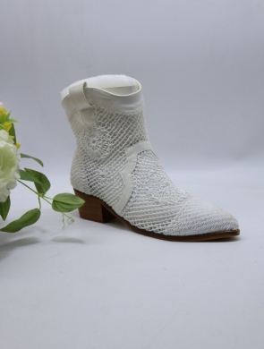 Botki damskie na obcasie (36-41) 11-325 WHITE