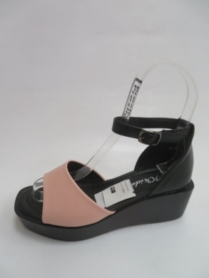 Sandały damskie na koturnie (36-41) 0-104 PINK