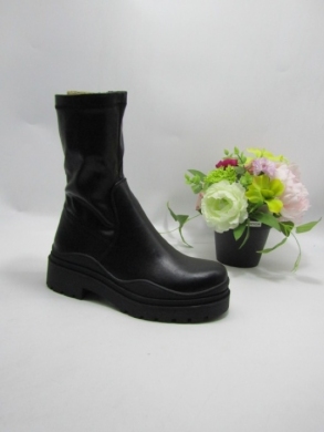 Botki damskie na płaskim (36-41) 0306-1 BLACK