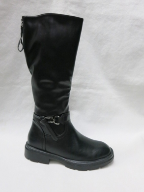 Kozaki damskie ocieplane na płaskim (36-41) X-78223-29B BLACK