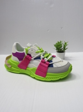 Buty sportowe damskie na płaskim (36-41) BL357 YELLOW