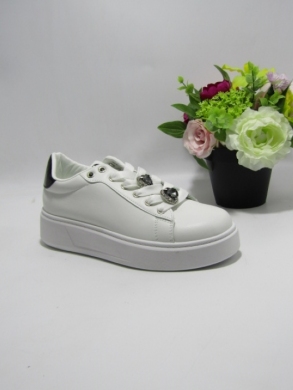 Buty sportowe damskie na płaskim (36-41) EV392 WH/BLACK