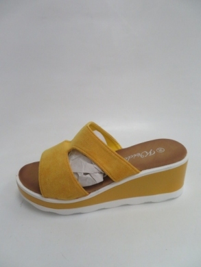 Klapki damskie na koturnie (36-41) Y608 YELLOW