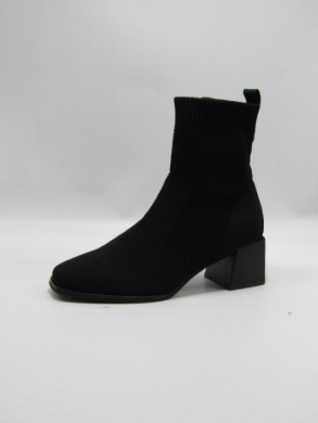 Botki damskie na obcasie (36-41) 9659A BLACK