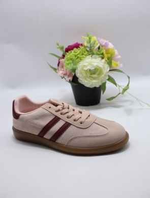 Buty sportowe damskie na płaskim (36-41) D333-C BE/WINE