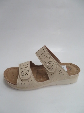 Klapki damskie na płaskim (36-41) 1107 BEIGE