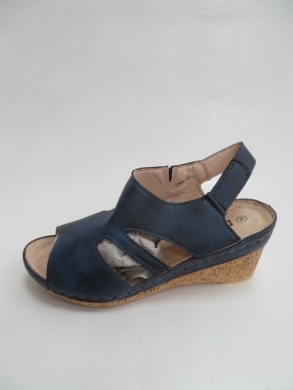 Sandały damskie na koturnie (36-41) C9907-9 NAVY