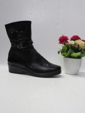 Botki damskie ocieplane na koturnie (37-42) AT3007 BLACK