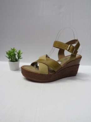 Sandały damskie na koturnie (36-41) 4021 BEIGE