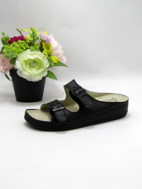 Klapki damskie na płaskim (36-42) Y508-2 BLACK