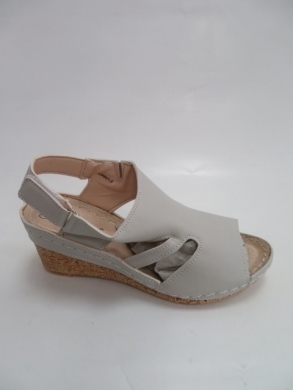 Sandały damskie na koturnie (36-41) C9907-3 GREY
