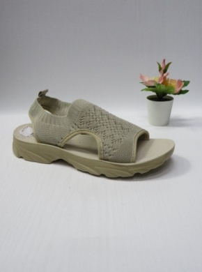 Sandały damskie na koturnie (39-43) DX8128 BEIGE