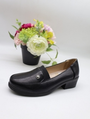 Półbuty damskie na obcasie (37-41) J35-6 BLACK