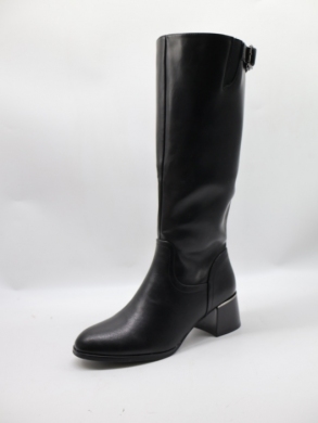 Kozaki damskie ocieplane na obcasie (36-41) SH0308 BL