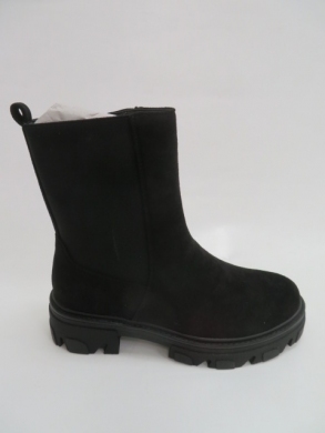 Botki damskie jesienne na płaskim (36-41) 2025-A299S BLACK