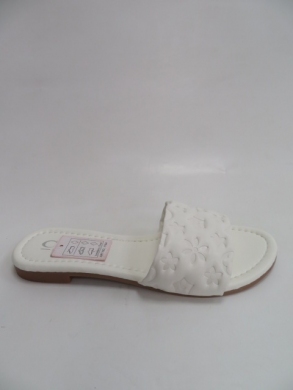 Klapki damskie na płaskim (36-41) 5014  WHITE