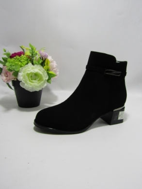 Botki damskie ocieplane na obcasie (36-41) BL65 BLACK