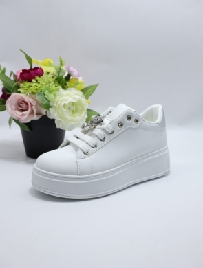 Buty sportowe damskie na płaskim (36-41) 172 SILVER