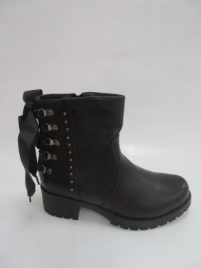 Botki damskie jesienne na płaskim (36-41) 0252 BLACK