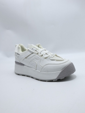 Buty sportowe damskie na płaskim (36-41) BL338 WHITE