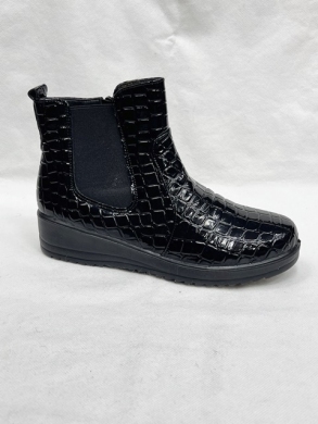 Botki damskie ocieplane na płaskim (36-41) W33-8 BLACK